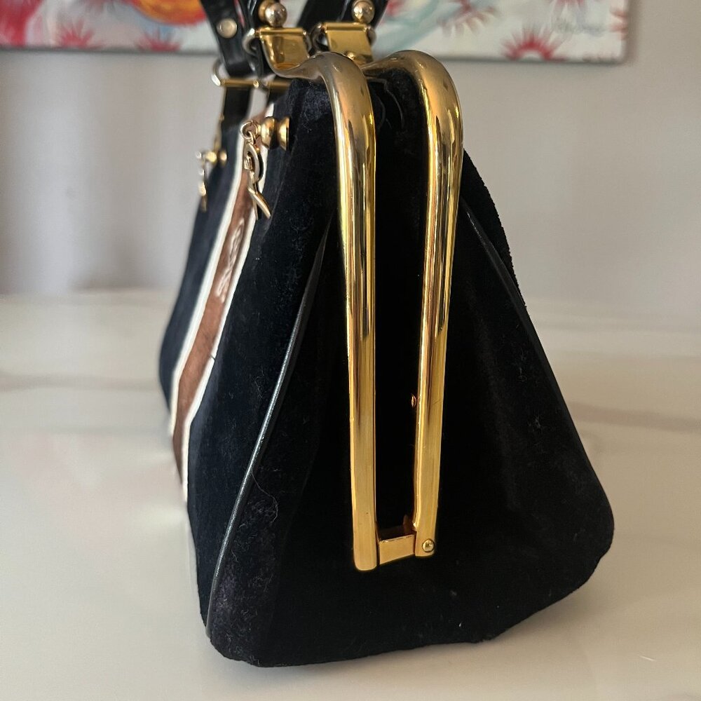 Vintage Roberta di Camerino Bagonghi Velvet Frame Bag - Picture 12 of 15